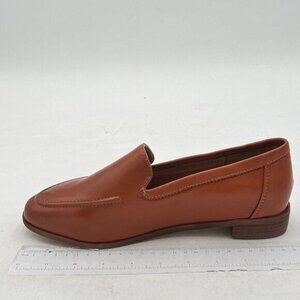 Women's Wide Width Loafer Shoes Slip On High Block Stripped Heel Flats Pointed T